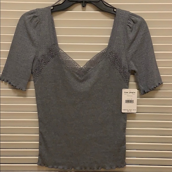 142. Free People Margaux Ribbed Top - Picture 3 of 11